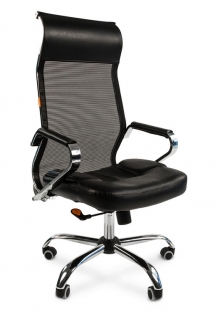 Кресло для руководителя "Chairman 700 сетка" черный