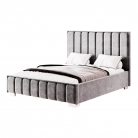 Кровать "Мирабель" 1,4 м велюр графит (без основания)